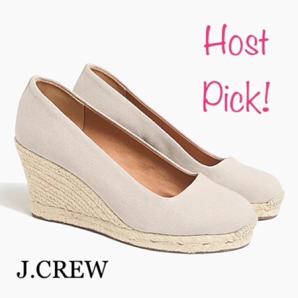Canvas espadrille wedges